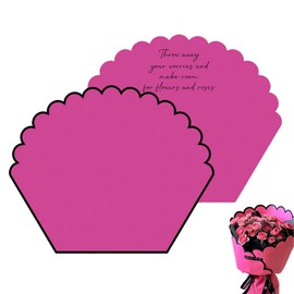 Hayaww 10 Sheets Petal Flowers Wrapping Paper Rose Flower Paper Bouquet Paper Gift Wrap Valentine's Day Wedding Gift Packaging DIY Bouquet Gift Birthday Party (A)