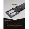 Cartvelli M24s-105 Men's Premium Leather Belt, Black, 105 cm, Made