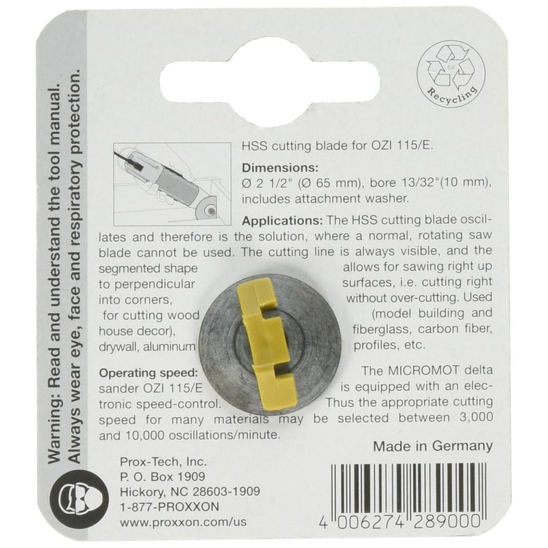 PROXXON 28900 HSS Segment Divider for OZI 220 / E