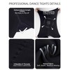 Daydance Black Toddler Girls Transition Tights Ultra Soft Ballet Convertible