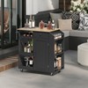 MAHANCRIS Kitchen Island with Power Outlet, Kitchen Storage Island with