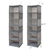 BrilliantJo 6 Shelves Hanging Closet Organizer, 2 Pack Hanging Storage