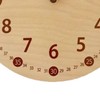 Wall Clock 10 Inch Round Silent Decorative Battery Operated Wooden