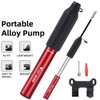 Aluminum Alloy 120PSI Bicycle Tire Pump Portable Bike Inflator Telescopic