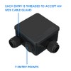 IP55 Waterproof Junction Box, ABS Plastic Outdoor Electrical Project Box