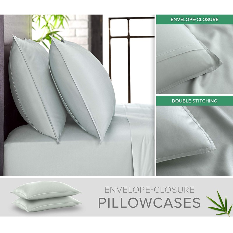 Pure Bamboo Queen Sheets, Genuine 100% Organic Viscose Derived from