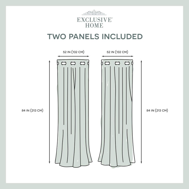 TOWN & COUNTRY LUXE Talia Double Layer Indoor Curtains, Sheer