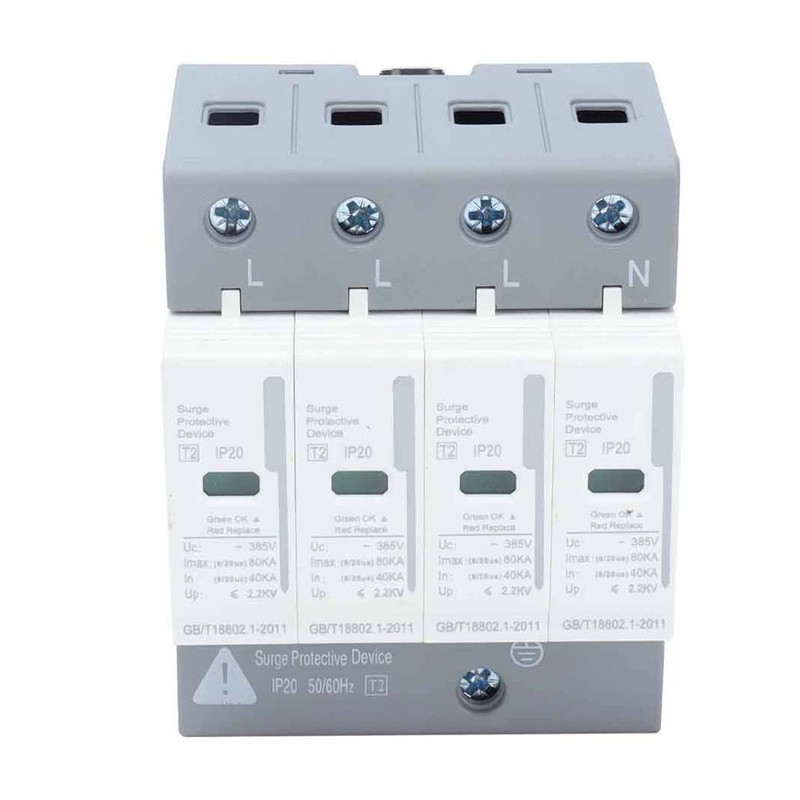 BERM Surge Protective Devices House Arrester Protector 4P 80KA SPD