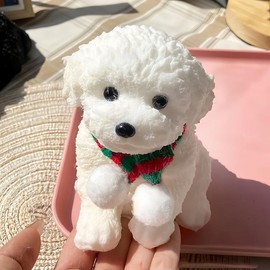 „Äê6‚Äù Large„ÄëMOBECK 3DTaba Squishy Cat,Cat Taba Squishy,Squishy ToysÔºåTaba Cat Squishy Squeeze Toys,Adorable Squishy Cat, Large Taba Soft Giant Squishy Finger Stress Relief Toys (Orange cat):_(6 Inch) White Color Teddy Dog