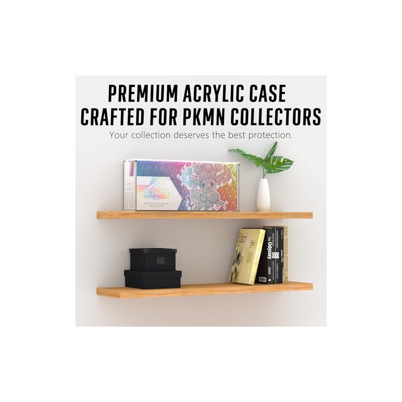 Prismatic Evolutions SPC Box Acrylic Display Case, SPC Protector Case,