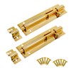 LC LICTOP Gold Stainless Steel Slide Bolt Latch Door Barrel
