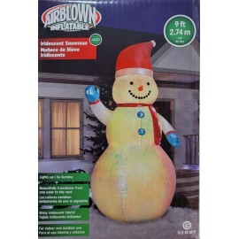 GEMMY AIRBLOWN INFLATABLE 9 FT SNOWMAN  INDOOR OUTDOOR NEW IN BOX FROM STORE