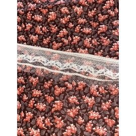 10Y Antique Lace Netting Ecru Dolls 1” #0180