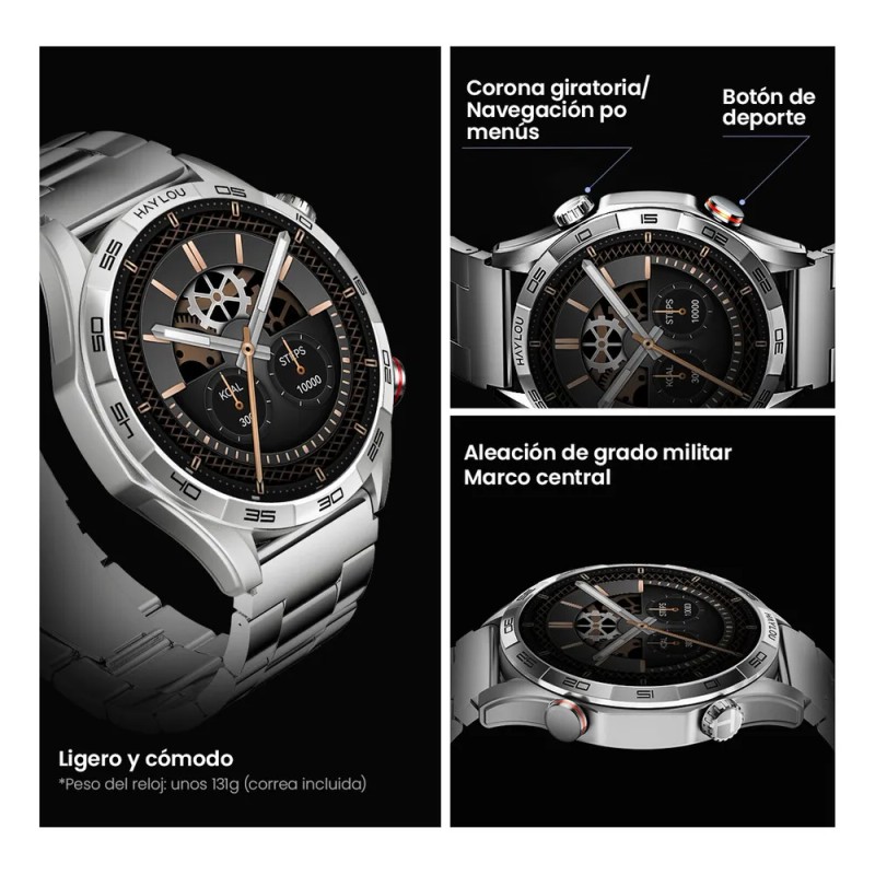 Reloj Inteligente Haylou Solar 5 Bt5.3 Reloj Con Doble Banda