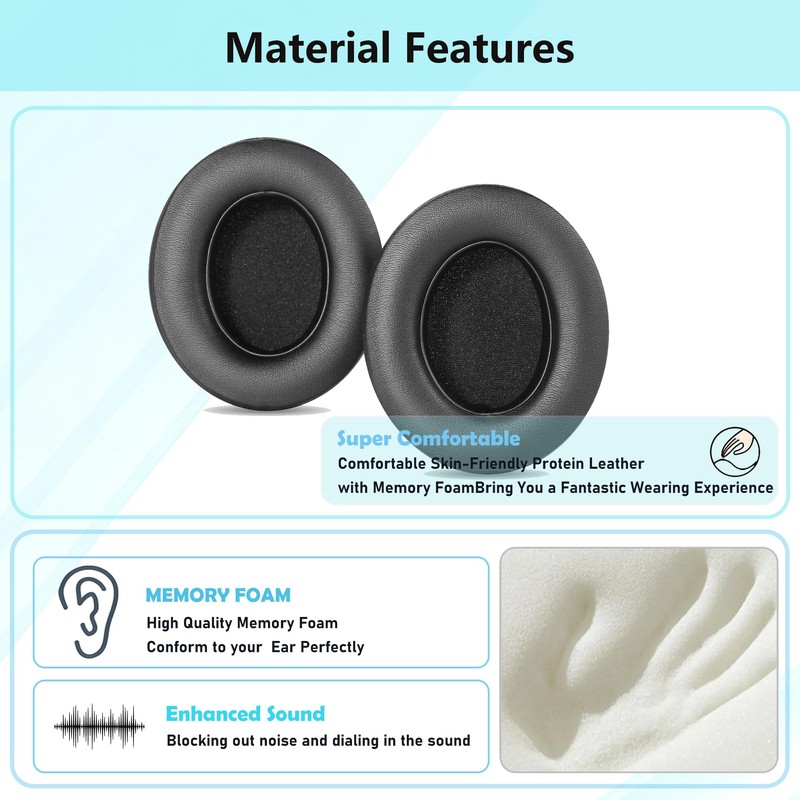 Studio 2 Earpads,HAIZEEN Ear Cushions Compatible with Beats Studio 2