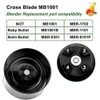 Magic Bullet Cross Blade,Cross Blade Replacement Parts with Gaskets for