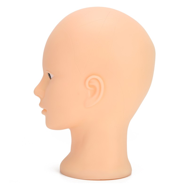 Mannequin Head Makeup Training Practice Wig Hat Display Bald Mannequin