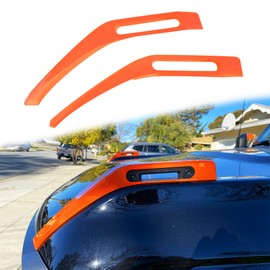 RERPRO Hood Trail Sights Cover Trim for Ford Bronco 2 Door 4 Door 2021 2022 2023 2024 2025 Accessories Engine Hood Hinge Cover Hood Side Release Handle Decoration Stickers Accessory 1 Pair Orange