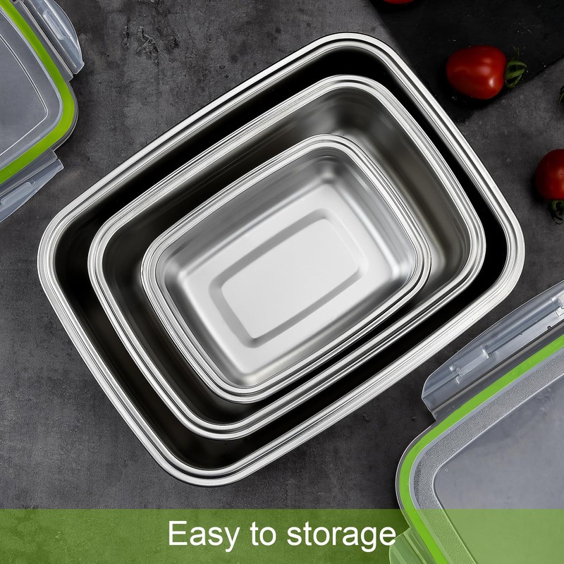 UPTRUST Stainless Steel Food Storage Containers | Leak Proof &