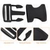 sourcing map 6Pcs 1-1/4" Side Release Buckle, Plastic Dual Adjustable