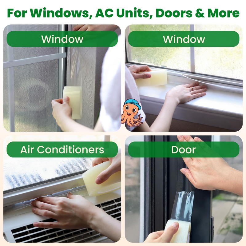 ECOHomes Window Weather Sealing Tape (2 Inch Wide) - Clear