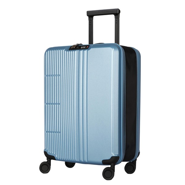 WESTEND 21 Inch Collapsible Carry On Luggage with Spinner Wheels,