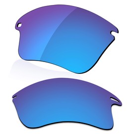 LenzReborn Polarized Lens Replacement for Oakley Fast Jacket XL OO9156 Sunglass - Ice Blue - Polarized Mirrored