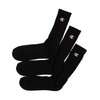 Champion Full Length Socks, 3 Pairs - blk