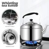 HOLIDYOYO Stainless Steel Whistling Tea Kettle for Stovetop Induction Compatible