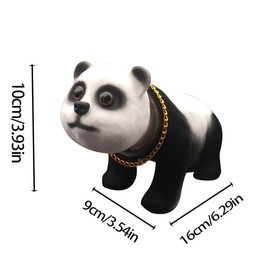 Hoshisea Nodding Dachshund Panda, Bobblehead Panda, Car Doll Resin, Wiggle Panda Interior Decoration, Panda Dashboard Decoration, Used for Car Decorations, Office Decorations