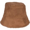 styleBREAKER 04025037 Unisex Reversible Bucket Hat in Suede Look /