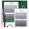 Fenshine Cluster Eyelash Extensions 240pcs 20D/40D Cluster Eyelashes Mixed, 0.07
