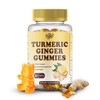 Turmeric & Ginger Gummies with Black Pepper – 500mg Ginger