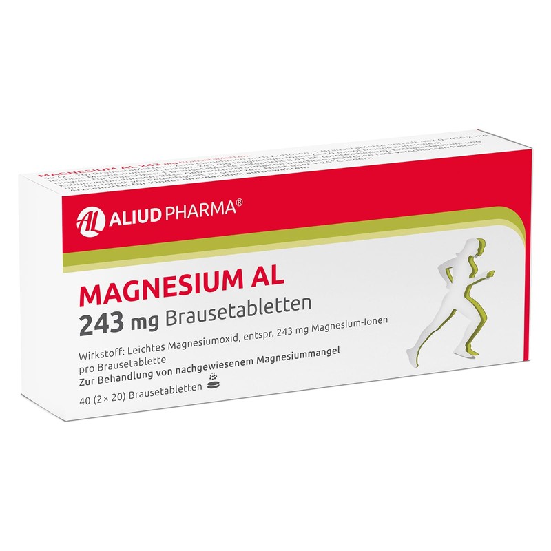 Magnesium AL 243 mg Effervescent Tablets, Pack of 40 Tablets