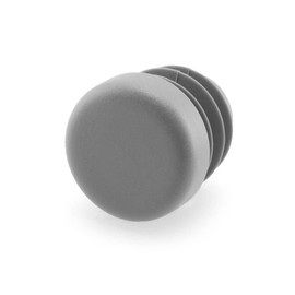 GLEITGUT 4 x Lamellar Plugs Grey Round Tube Plugs in Large Selection Plugs Round Tube 14 mm