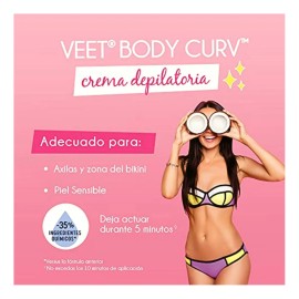 Veet Veet Body Curv Crema Depilatoria Áxilas Y Área De