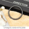 LNQ LUNIQI Watch Bezel Ring 47 mm, Metal Bezel Ring,