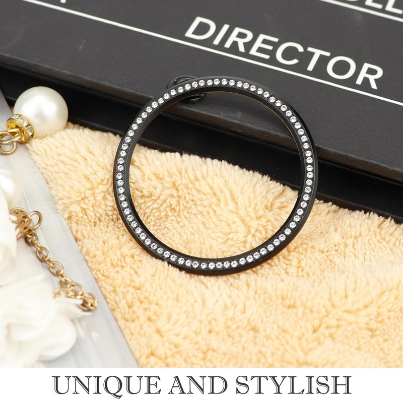 LNQ LUNIQI Watch Bezel Ring 47 mm, Metal Bezel Ring,