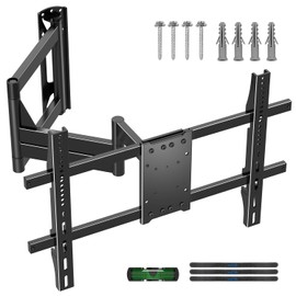 Suptek 40" Full Motion TV Mount for 32-82" TVs, 132 lbs max, VESA 600x400mm. Swivel, tilt & Corner fit. Heavy Duty for LED/OLED/QLED. Model MA1078L