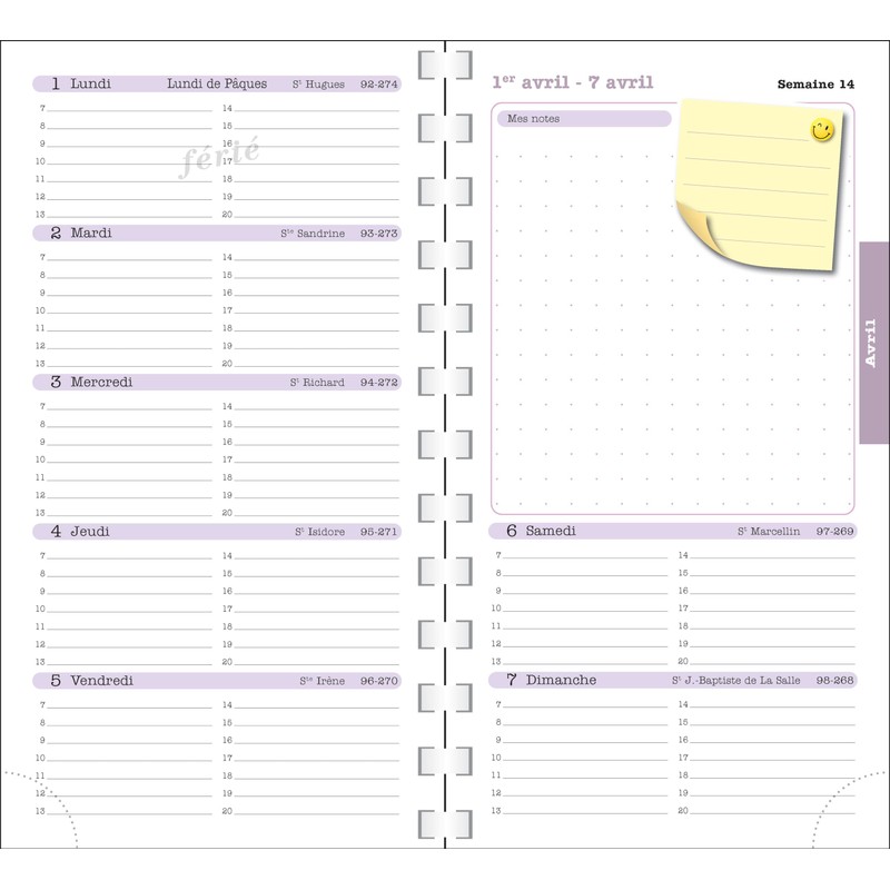 Exacompta - Ref 1604535E - 1 Pocket Diary SAS 16S