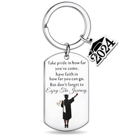 ichrati Graduation Gifts for Her 2024 College University Graduation Gift for Girls Class of 2024 Senior Middle High School Students Cool Women Graduation Key Chain Presents for Daughter Friends