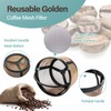 Prasacco Reusable Coffee Filter, 4 Cup Basket Coffee Filters Replacement