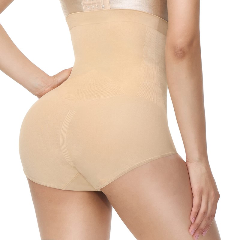 Reamphy High Waisted Shapewear for Women Tummy Control Underwear Seamless
