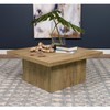 Simple Relax Square Engineered Wood Coffee Table, Mango