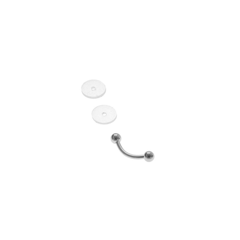 EZ Piercing 1.2 mm Titanium Banana Anti Game Disc Set