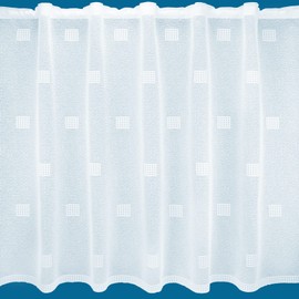 NetCurtainsUK Cuba White Great Value Semi Plain Net Curtain Sold By The Metre (Drop: 68cm (27''))