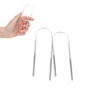2 Pack Stainless Steel Tongue Scrapers for Adults, Reduce Bad