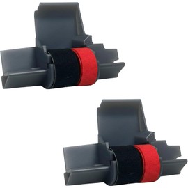 IR‑40T Black & Red x [2 Pack] Ink Roller Ribbon Cartridge – Dual‑Color Replacement Compatible for CASIO/Canon/Sharp Printing Calculators & Cash Registers (2 Pack)