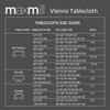 maxmill Square Tablecloth Damask Design Water Proof Wrinkle Free Heavy