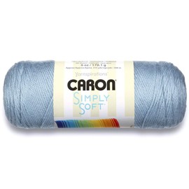 Caron Simply Soft Acrylic Aran Knitting Wool Yarn 170g - 9709 Light Country Blue
